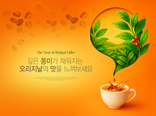 PSD 편집이미지 여유 사람없음 주황색 카페 원두 물방울 신선 커피잔 향기 깊이 오리지널 커피나무 커피농장 스플래쉬 이미지편집 나무 감정 커피 컬러 잔 농장 상점 냄새 파일형식