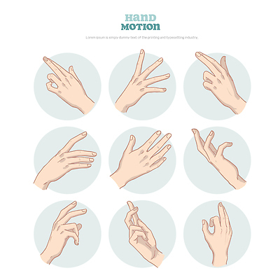 모양 손 상징 포즈 일러스트 손가락 모션 커뮤니케이션 신체부위 다양 가리킴 표현 살구색 국내일러스트 AI파일 컬러 다수 사람 손짓 파일형식 벡터