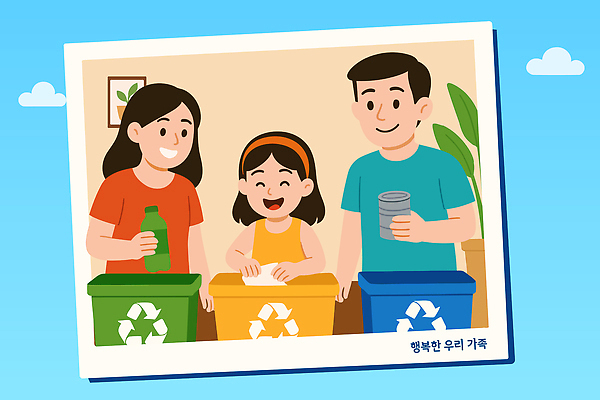 구름 여자 남자 행복 종이 어린이 일러스트 미소 들기 소녀 세명 파란색 쓰레기통 머리띠 체험 캔 플라스틱 즐거움 가족사진 분리수거 폴라로이드사진 페트병 재활용품 분리수거함 모범 재활용표시 국내일러스트 AI파일 자연요소 감정 컬러 컨셉 장신구 가족 모션 재질 표시 표정 사람 재활용 폴라로이드 수거함 병_담는 파일형식 벡터 단체사진