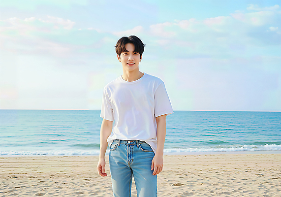 JPG 편집이미지 남자 행복 여유 여행 자연 하늘 휴식 한명 풍경 성인 해변 모래사장 햇빛 산책 자유 청바지 편안함 흰티 의료성형뷰티 성인남자한명만 편집실사 AI인물포토 AI콘텐츠 1 감정 바다 컨셉 티셔츠 바지 사람 태양 감각 CG 생태계 남자한명만 성인남자만 파일형식 AI포토