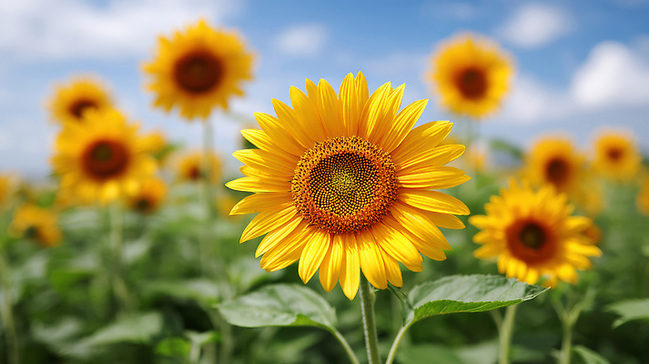 JPG 구름 편집이미지 여유 잎 꽃밭 여름꽃 자연 하늘 해바라기 풍경 사람없음 여름 감성 편집실사 AI포토 AI콘텐츠 자연요소 식물 계절 꽃 감정 컨셉 CG 생태계 파일형식 여름_계절