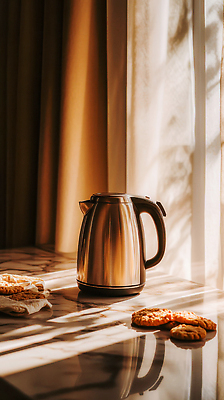 JPG 편집이미지 여유 가정 식탁 그림자 사람없음 햇빛 갈색 쿠키 주방 커튼 분위기 차 대리석 전기포트 홈카페 편집실사 AI포토 AI콘텐츠 감정 음료 컬러 컨셉 재료 탁자 디저트 태양 카페 CG 파일형식