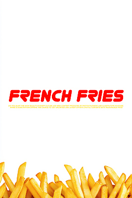 PSD 편집이미지 패스트푸드 사람없음 감자튀김 흰색 미니멀 이미지편집 편집실사 컬러 감자 튀김 인스턴트 CG 파일형식