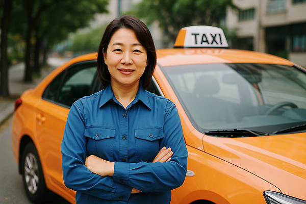 JPG 편집이미지 여자 교통수단 중년 거리 한명 웃음 상반신 야외 팔짱 택시 택시기사 의료성형뷰티 중년여자한명만 편집실사 AI인물포토 AI콘텐츠 1 교통 모션 승용차 자동차 표정 사람 성인 운전사 CG 여자한명만 중년여자만 파일형식 AI포토