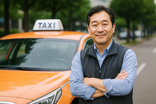 JPG 편집이미지 남자 중년 친절 거리 한명 사람 상반신 팔짱 도심 택시 택시기사 의료성형뷰티 중년남자한명만 편집실사 AI인물포토 AI콘텐츠 1 모션 승용차 자동차 성인 도시 운전사 CG 남자한명만 중년남자만 파일형식 AI포토