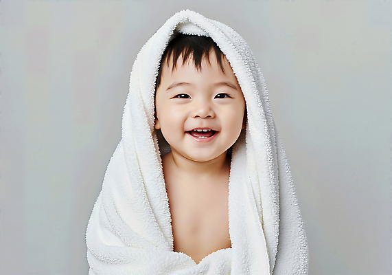 JPG 편집이미지 남자 행복 따뜻함 사랑 한명 웃음 상반신 귀여움 목욕 육아 아기 목욕타월 감싸기 뒤집어쓰기 의료성형뷰티 남자아기한명만 편집실사 AI인물포토 AI콘텐츠 1 감정 컨셉 모션 표정 사람 수건 청결 CG 남자한명만 남자아기만 파일형식 AI포토
