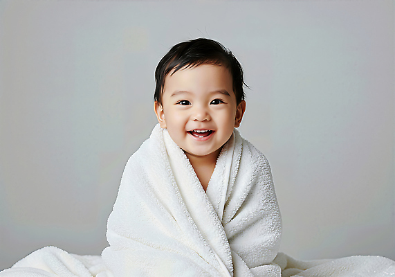 JPG 편집이미지 남자 행복 따뜻함 한명 웃음 상반신 귀여움 목욕 육아 아기 목욕가운 포근함 감싸기 뒤집어쓰기 순간 의료성형뷰티 남자아기한명만 편집실사 AI인물포토 AI콘텐츠 1 감정 컨셉 모션 표정 사람 청결 가운 감각 CG 남자한명만 남자아기만 파일형식 AI포토