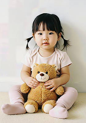 JPG 전신 편집이미지 여자 행복 안기 놀이 한명 앉기 일상 장난감 귀여움 기댐 곰인형 육아 아기 잡기 의료성형뷰티 여자아기한명만 편집실사 AI인물포토 AI콘텐츠 1 감정 인형 컨셉 모션 사람 라이프 CG 여자한명만 여자아기만 파일형식 AI포토