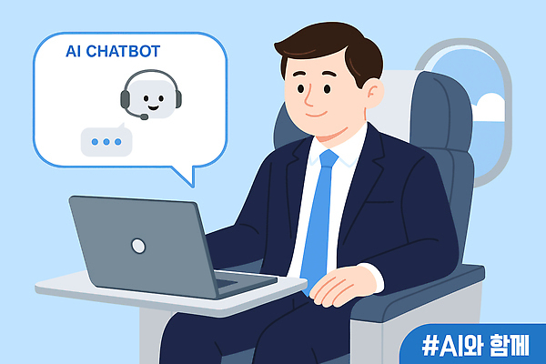 전신 남자 하늘색 말풍선 일러스트 비행기 대화 한명 미소 앉기 정장 성인 디지털 과학기술 비즈니스맨 편안함 소통 휴머노이드 채팅봇 AI_인공지능 국내일러스트 AI파일 1 옷 컨셉 비즈니스 항공교통 모션 대중교통 기술 표정 말하기 사람 파란색 직장인 감각 로봇 파일형식 벡터