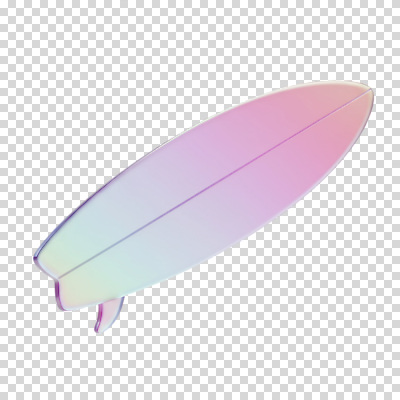 편집이미지 스포츠 레저 누끼 사람없음 여름 컬러풀 3D 서핑보드 서핑 오브젝트 그라데이션 PNG 파스텔톤 계절 컬러 수상스포츠 보드_스포츠 디지털합성 파일형식