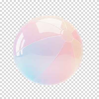 편집이미지 분홍색 누끼 사람없음 여름 장난감 3D 투명 비치볼 오브젝트 광택 풍선 그라데이션 PNG 파스텔톤 계절 컬러 공 바캉스용품 디지털합성 파일형식