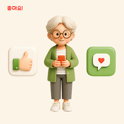 전신 PSD 편집이미지 캐릭터 여자 노년 할머니 말풍선 3D캐릭터 표정 사랑 한명 미소 들기 연두색 스마트폰 3D 하트 최고 즐거움 긍정 따봉 소통 편집3D 모양 1 감정 컨셉 모션 사람 성인 초록색 핸드폰 스마트기기 디지털합성 파일형식