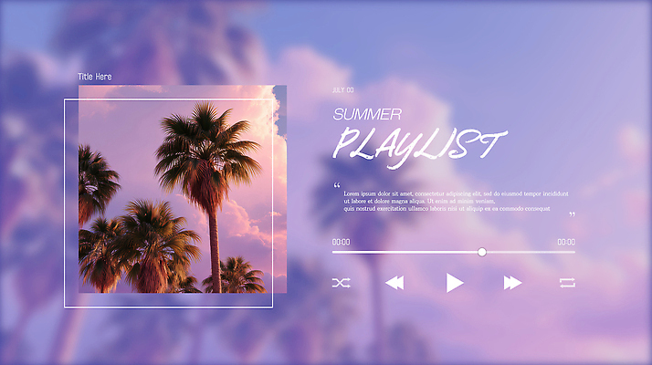 구름 템플릿 음악 자연 하늘 사람없음 여름 야자수 햇빛 노을 보라색 황혼 분위기 감성 플레이리스트 이미지템플릿 AI파일 자연요소 나무 계절 컬러 컨셉 문화예술 태양 일몰 생태계 파일형식 벡터