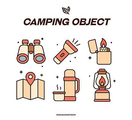 지도 일러스트 불 사람없음 망원경 캠핑 손전등 랜턴 라이터 보온병 GPS 엘리먼트 텀블러 국내일러스트 AI파일 자연요소 레저 조명 컵 파일형식 벡터