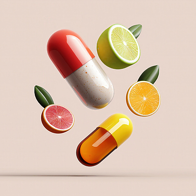 JPG 편집이미지 잎 다이어트 오렌지 과일 사람없음 알약 건강관리 자몽 슬라이스 영양 라임 광택 건강식품 비타민 영양제 편집3D AI컴퓨터그래픽 AI콘텐츠 식물 음식 건강 관리 약 3D 영양소 파일형식