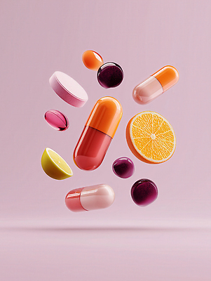 JPG 편집이미지 다이어트 오렌지 사람없음 알약 건강관리 슬라이스 영양 광택 건강식품 비타민 편집3D AI컴퓨터그래픽 AI콘텐츠 음식 과일 건강 관리 약 3D 영양소 파일형식