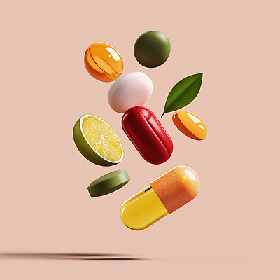 JPG 편집이미지 분홍색 잎 다이어트 사람없음 알약 건강관리 슬라이스 영양 라임 광택 건강식품 비타민 영양제 편집3D AI컴퓨터그래픽 AI콘텐츠 식물 음식 컬러 과일 건강 관리 약 3D 영양소 파일형식