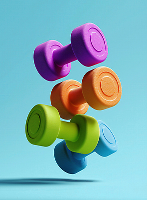 JPG 편집이미지 스포츠용품 하늘색 건강 사람없음 운동 운동기구 헬스 아령 웨이트트레이닝 편집3D AI컴퓨터그래픽 AI콘텐츠 스포츠 파란색 3D 오브젝트 파일형식