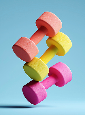 JPG 편집이미지 하늘색 건강 사람없음 3D 운동기구 헬스 아령 웨이트트레이닝 운동소품 편집3D AI컴퓨터그래픽 AI콘텐츠 파란색 운동 디지털합성 오브젝트 파일형식