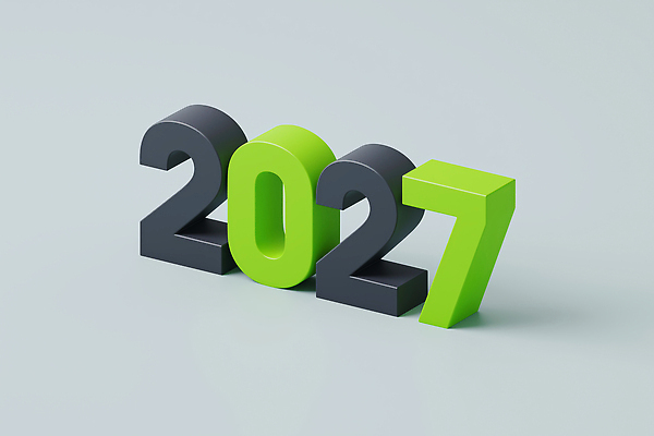 JPG 편집이미지 타이포그라피 사람없음 연두색 회색 입체 모던 2027년 편집3D AI컴퓨터그래픽 AI콘텐츠 문자 컬러 초록색 3D 연도 파일형식