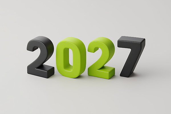 JPG 편집이미지 타이포그라피 사람없음 연두색 검은색 입체 모던 2027년 편집3D AI컴퓨터그래픽 AI콘텐츠 문자 컬러 초록색 3D 연도 파일형식