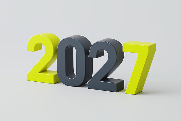 JPG 편집이미지 타이포그라피 사람없음 연두색 회색 입체 2027년 편집3D AI컴퓨터그래픽 AI콘텐츠 문자 컬러 초록색 3D 연도 파일형식