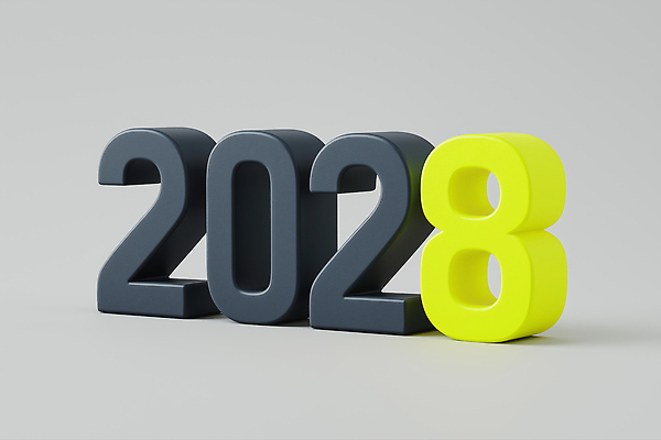 JPG 편집이미지 타이포그라피 사람없음 노란색 검은색 입체 모던 2028년 편집3D AI컴퓨터그래픽 AI콘텐츠 문자 컬러 3D 연도 파일형식