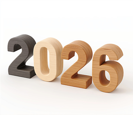 JPG 편집이미지 타이포그라피 사람없음 목재 나뭇결 갈색 입체 질감 베이지색 우드 2026년 미니멀 편집3D AI컴퓨터그래픽 AI콘텐츠 나무 문자 컬러 재료 3D 연도 파일형식