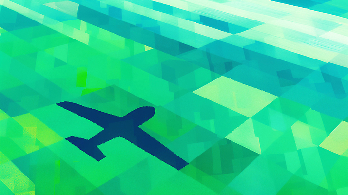 JPG 일러스트 비행기 그림자 초원 사람없음 초록색 비행 국내일러스트 AI일러스트 AI콘텐츠 컬러 항공교통 대중교통 파일형식