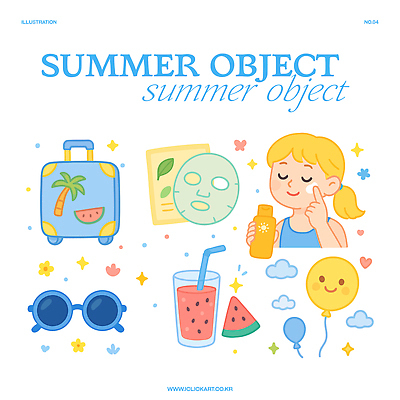 여자 여행 일러스트 잔 한명 미소 들기 상반신 여름휴가 반짝임 선글라스 귀여움 캐리어 여행가방 눈감음 시원함 선크림 즐거움 오브젝트 바르기 풍선 마스크팩 수박조각 수박주스 아기자기 국내일러스트 AI파일 1 식기 감정 안경 조각 컨셉 가방 모션 휴가 수박 표정 사람 화장품 과일주스 팩 파일형식 벡터 여름_계절