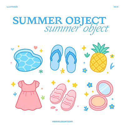 드레스 원피스 쿠션 일러스트 슬리퍼 수영장 사람없음 여름휴가 반짝임 귀여움 쪼리 파인애플 팩트 아기자기 국내일러스트 AI파일 옷 신발 컨셉 과일 모션 휴가 화장품 샌들 열대과일 파일형식 벡터 여름_계절
