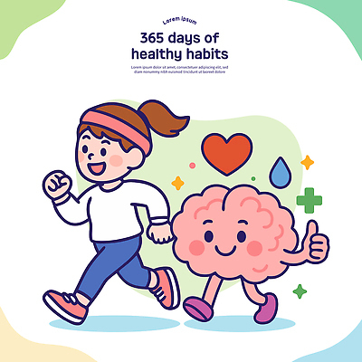 전신 여자 일러스트 한명 웃음 일상 친구 운동 건강관리 활발 물방울 하트 뇌 긍정 열정 따봉 생활습관 국내일러스트 AI파일 모양 1 감정 컨셉 관계 표정 건강 관리 사람 라이프 최고 습관 파일형식 벡터