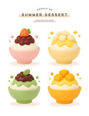 PSD 편집이미지 그릇 접시 잎 딸기 여름음식 떡 사람없음 반짝임 3D 다양 녹차 망고 팥 팥빙수 과일빙수 딸기빙수 엘리먼트 인절미 망고빙수 녹차빙수 편집3D 식물 식기 음식 다수 과일 모션 차_음료 디지털합성 열대과일 빙수 파일형식 여름_계절