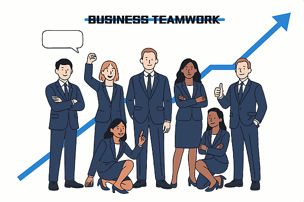 전신 여자 남자 화살표 포즈 말풍선 일러스트 성공 협력 미소 정장 여러명 손들기 팔짱 성장 가리킴 비즈니스맨 비즈니스우먼 무릎꿇기 주머니손 따봉 국내일러스트 AI파일 옷 다수 컨셉 비즈니스 모션 표정 사람 손짓 최고 직장인 파일형식 벡터