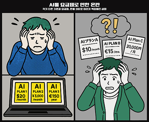 남자 일러스트 스트레스 상반신 두명 노트북 회색 비교 찡그림 가격 서비스 고민 패키지 프리미엄 혼란 비용 AI_인공지능 국내일러스트 머리짚기 AI파일 감정 컬러 컨셉 모션 표정 사람 경제 전자제품 파일형식 벡터