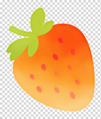 식물 컬러 컨셉 과일 감각 생태계 파일형식 딸기 주황색 디자인 자연 채소 초록색 잎 부드러움 질감 색감 아기자기 표현 건강 디지털아트 그림 편집이미지 PNG