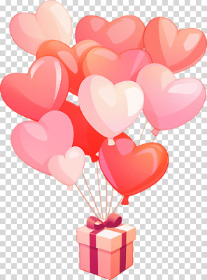 편집이미지 기념일 행복 감정 상징 컬러 선물 사랑 이벤트 장식 파티 축제 하트 축하 생일 행운 볼륨 풍선 PNG 테마 모양 컨셉 파일형식