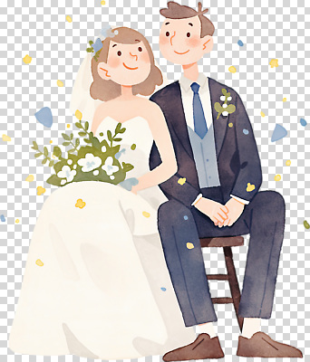 편집이미지 전통 커플 드레스 기념일 행복 신부 꽃다발 신랑 결혼 결혼식 사랑 웃음 정장 장식 축복 PNG 순간 취향 옷 꽃 감정 컨셉 관계 표정 이벤트 파일형식