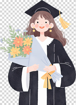 식물 교육 꽃 감정 컨셉 졸업 학교 표정 사람 파일형식 여자 꽃다발 기쁨 졸업식 축하 웃음 행복 이벤트 축제 옷 순간 기념 청춘 대학교 편집이미지 PNG