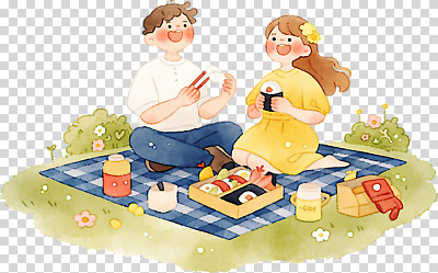 편집이미지 커플 꽃 행복 여유 음식 초 자연 디저트 웃음 초원 야외 초록색 소풍 노란색 바구니 봄 산책 즐거움 조화 PNG 식물 계절 감정 컬러 관계 휴식 표정 야외활동 생태계 파일형식