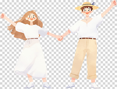 편집이미지 커플 패션 행복 모션 자연 휴식 사랑 웃음 야외 여름 햇빛 손잡기 기쁨 춤 즐거움 PNG 소통 순간 스타일 계절 감정 컨셉 관계 문화예술 표정 태양 생태계 파일형식