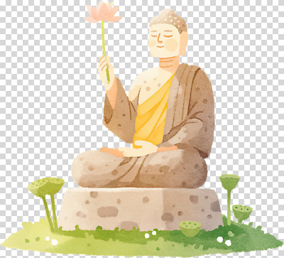 식물 꽃 종교 컨셉 불교 미술 생태계 파일형식 연꽃 평화 자연 조각 명상 잔디 예술 차분 상징 불상 유화 색감 전통 조용 편집이미지 PNG