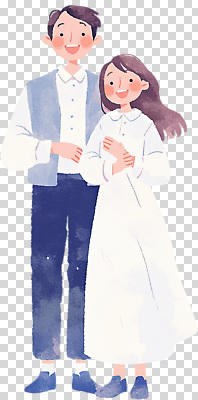 편집이미지 전통 커플 옷 기념일 행복 신부 신랑 가족 결혼식 동화 사랑 웃음 풍경 촬영 축하 쌍 분위기 소중 PNG 감정 결혼 컨셉 관계 표정 이벤트 파일형식