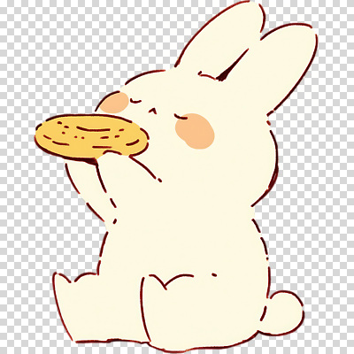 동물 편집이미지 캐릭터 행복 음식 포즈 놀이 디저트 반려동물 쿠키 귀여움 유치원 토끼 맛 만화 먹기 그림 장면 PNG 교육 감정 컨셉 포유류 모션 파일형식