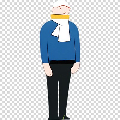 옷 계절 컬러 다수 컨셉 사람 목도리 파일형식 캐릭터 남자 스카프 겨울 파란색 스타일 애니메이션 캐주얼 분위기 다양 디자인 추위 표현 특징 편집이미지 PNG