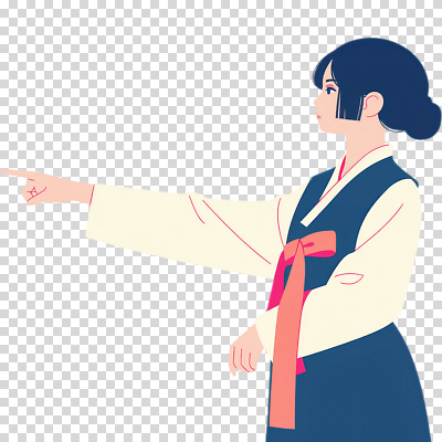 편집이미지 전통 손 옷 여자 문화 포즈 새로움 기념 한국 풍경 일상 가리킴 표현 역사 한복 PNG 뷰티풀 특징 스타일 한국전통 아시아 컨셉 사람 손짓 라이프 신체부위 전통의상 파일형식