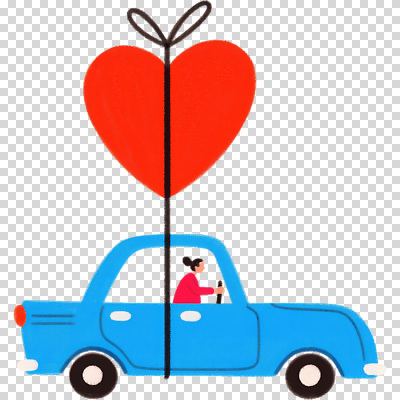 편집이미지 캐릭터 행복 감정 도로 예술 상징 컬러 여행 자동차 대화 사랑 사람 풍경 빨간색 귀여움 운전 하트 표현 풍선 PNG 모양 길 육상교통 컨셉 교통시설 모션 말하기 파일형식