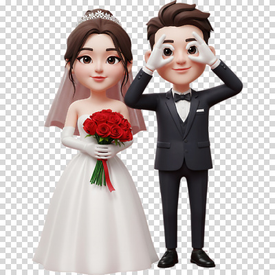 편집이미지 커플 옷 기념일 행복 신부 포즈 신랑 결혼 관계 결혼식 동화 표정 사랑 이벤트 장미 축제 로맨틱 축하 애니메이션 PNG 뷰티풀 꽃 감정 컨셉 파일형식