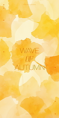 PSD 디자인 예술 백그라운드 일러스트 자연 수채화 따뜻함 사람없음 노란색 가을 은행잎 부드러움 국내일러스트 계절 컬러 잎 감각 생태계 파일형식