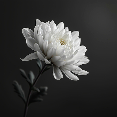 JPG 편집이미지 국화 흑백 사람없음 검은색 애도 장례 추모 편집실사 AI포토 AI콘텐츠 꽃 컬러 촬영기법 CG 파일형식